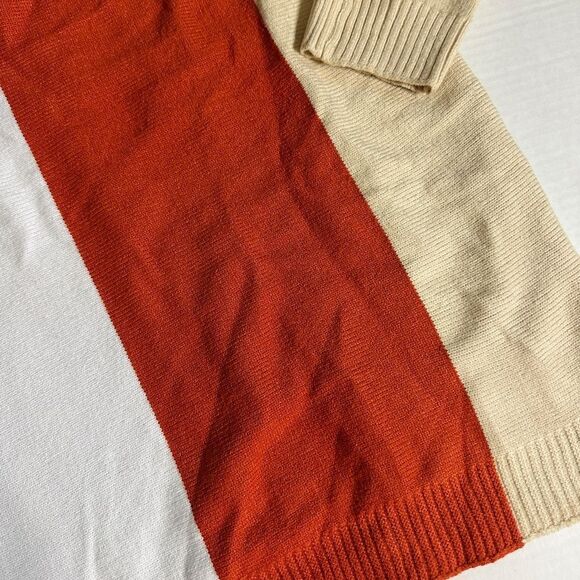 Bibi Oversized Colorblock Fall Vibes V Neck Sweater - Picture 9 of 10